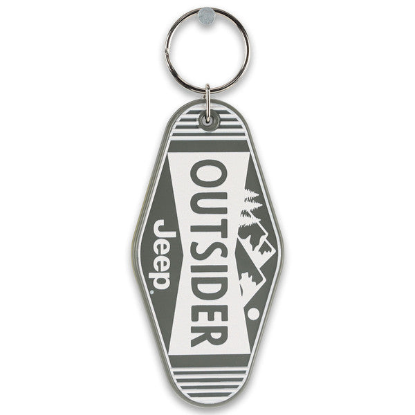 Jeep Outsider Motel Key Keychain