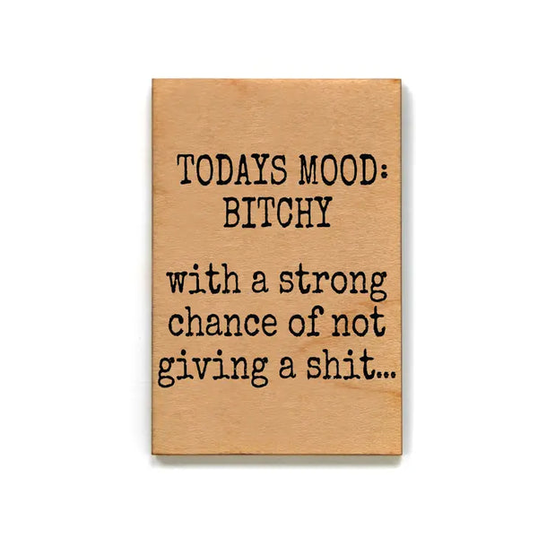 Funny Saying Wood Magnets