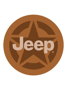 Brown and Tan Star Jeep® Sticker
