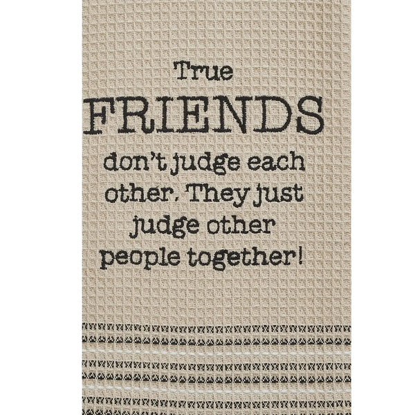 Friends Judge Dish Towel