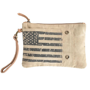 Vintage Flag Clutch