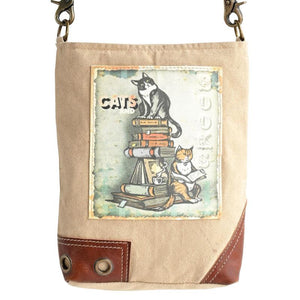 Cats & Books Crossbody