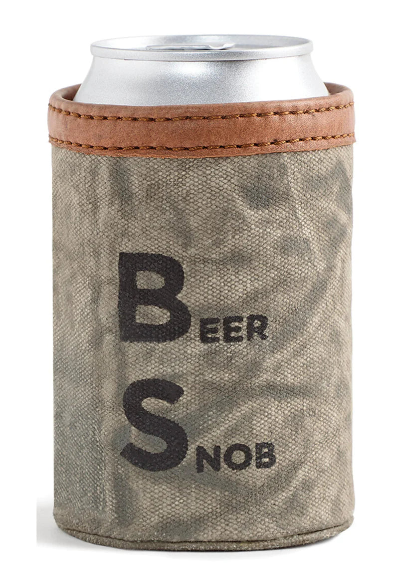 Beer Snob Canvas Can Sleeve