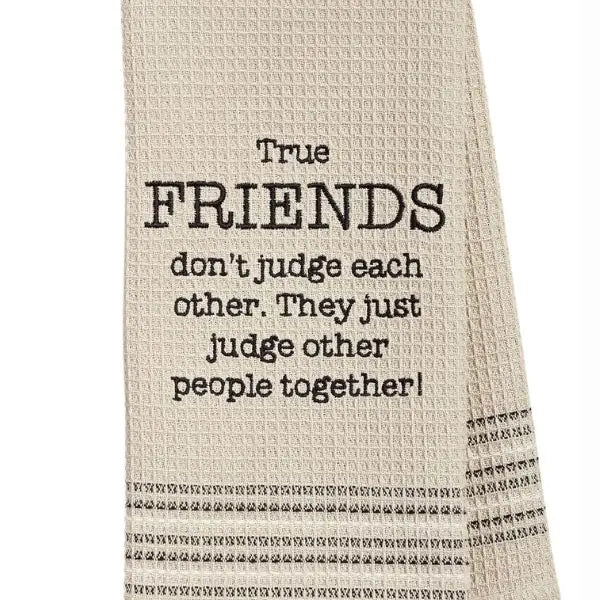 Friends Judge Dish Towel