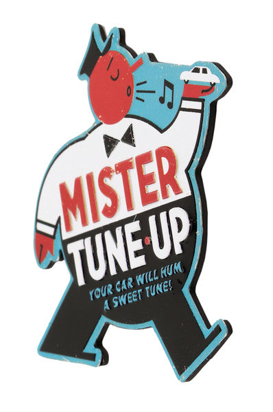Mister Tune Up Embossed Metal Magnet