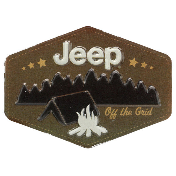 Jeep® Camping Embossed metal Magnet