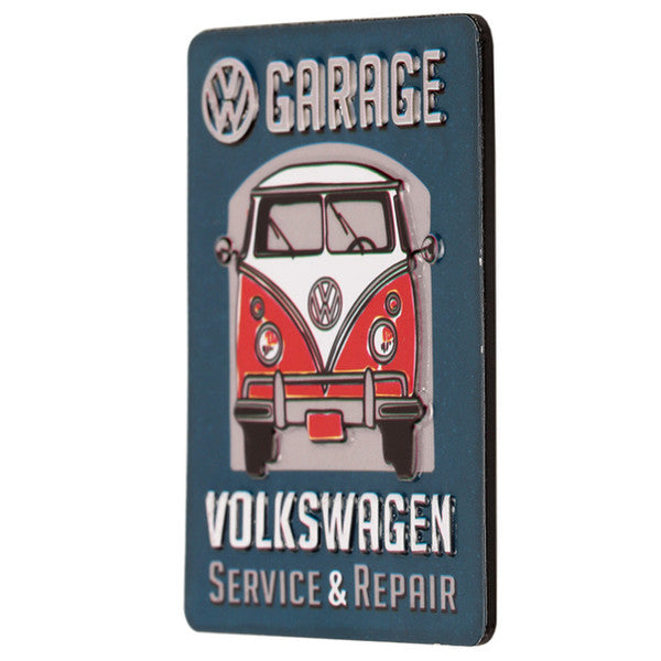 Volkswagen Service Embossed Metal Magnet