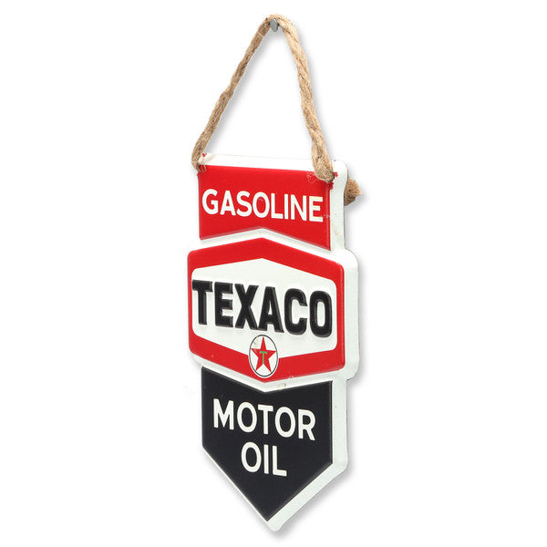 Texaco Motor Oil Shield Hanging Sign