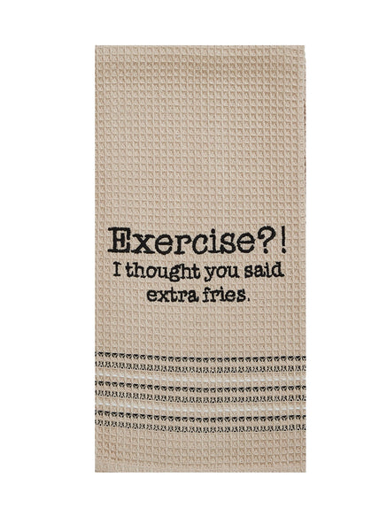 Excercise Dish Towel
