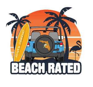 Beach Rated Florida Sticker