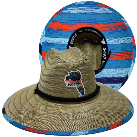 Florida Straw Lifeguard Hat
