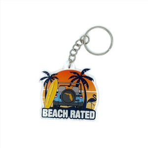 Beach Rated Acrylic Keychain