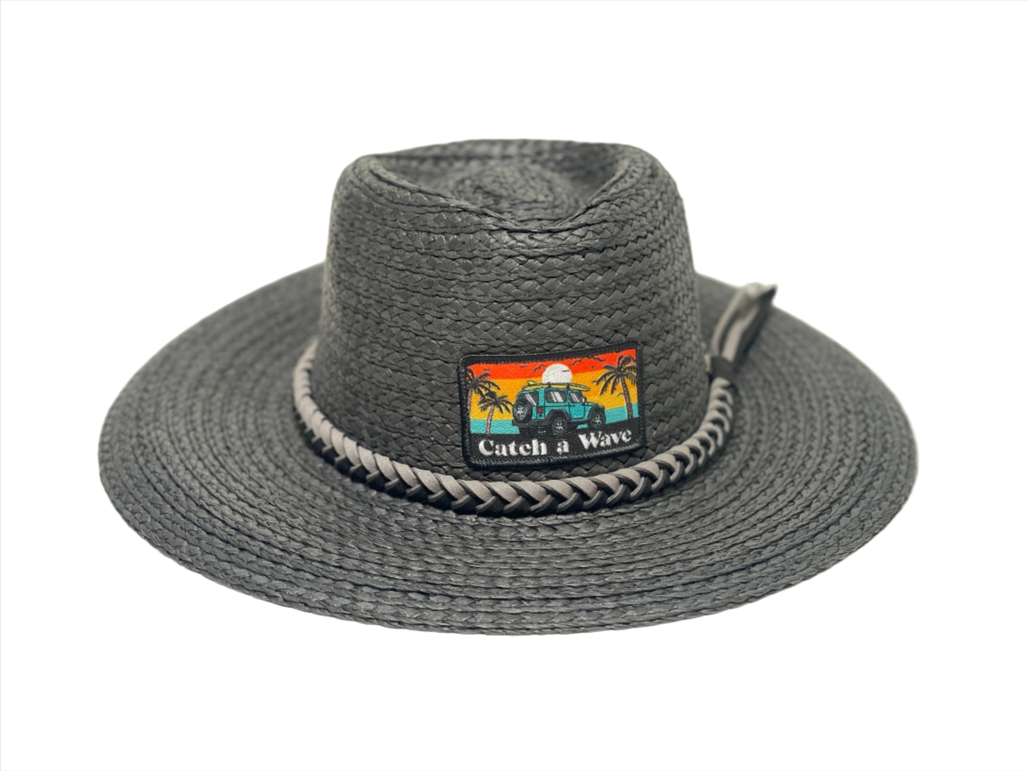 Catch A Wave Ladies Straw Panama Hat