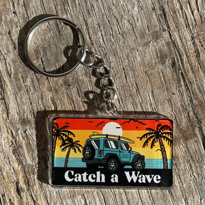 Catch a Wave Acrylic Keychain