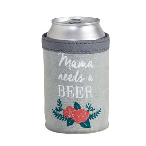 Mom Needs Beer Canvas Can Sleeve