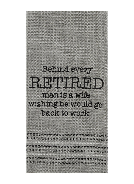 Go Back to Work Dish Towel