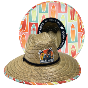 Beach Rated Straw Lifeguard Hat