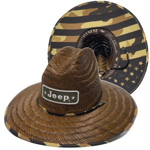 Jeep Stars Logo Straw Lifeguard Hat