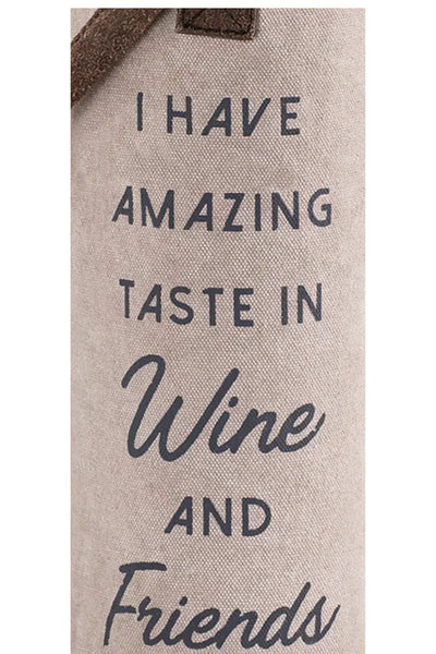 Amazing Taste in Wine & Friends Wine Tote
