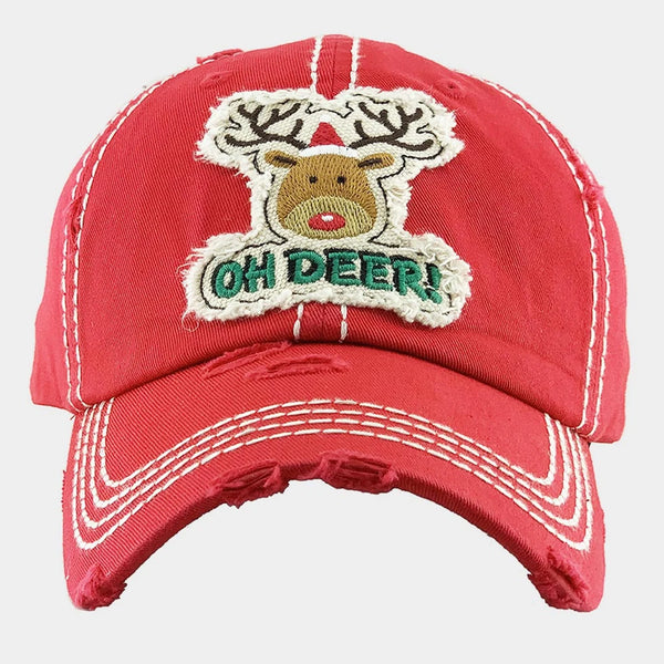 Oh Deer Christmas Hat