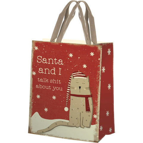 Santa & I Talk About You Daily Tote