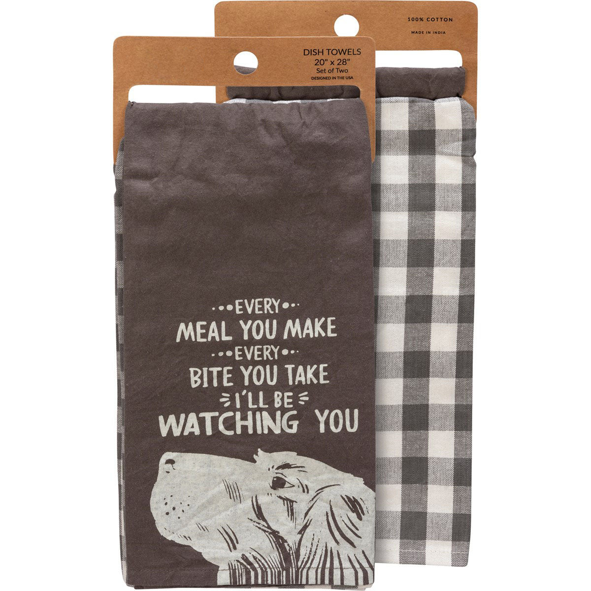 Beware of Wiggle Butts/Every Meal Watching You Kitchen Towel Set