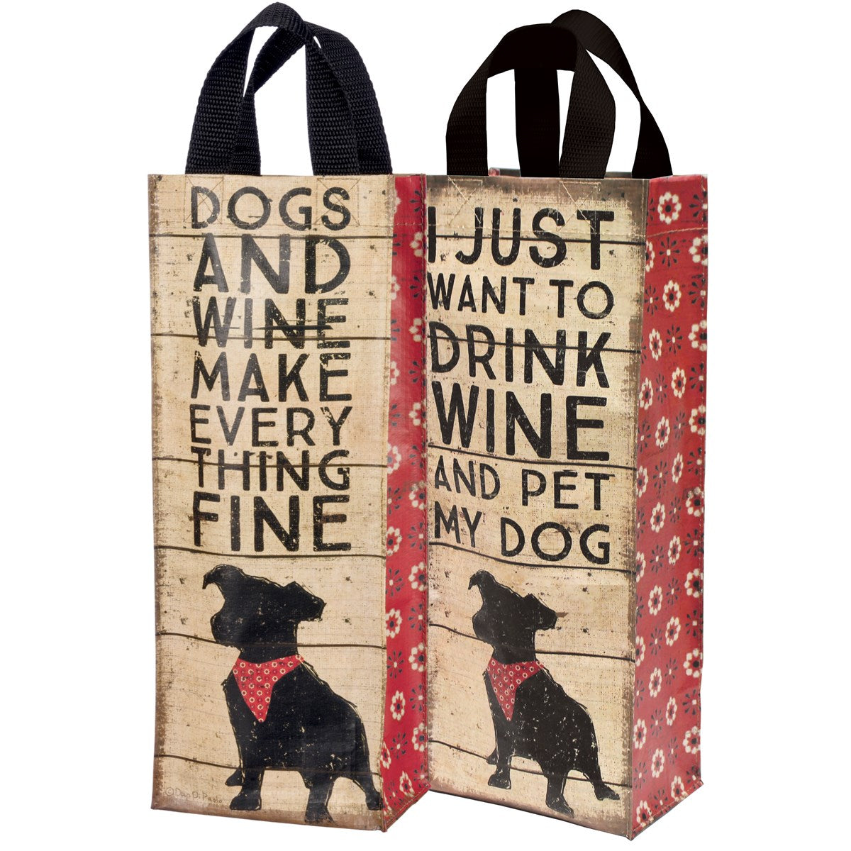 Dogs and Wine Wine Tote