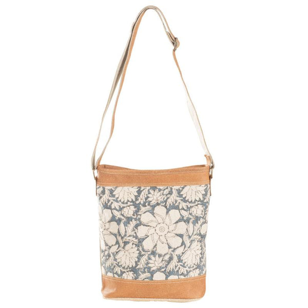 Blue Flowers Crossbody Bag