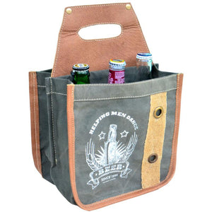 Helping Men Dance Grey 6 Pack Canvas Tote