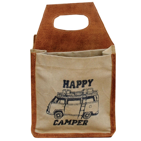 Happy Camper VW 6 Pack Canvas Tote