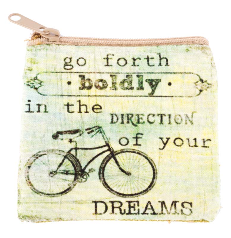 Go Forth Bicycle Coin Purse