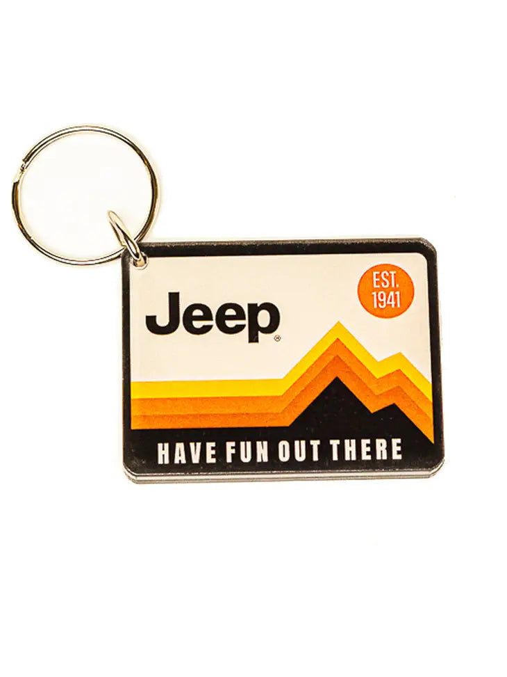Have Fun Out There Jeep® Retro Keychain