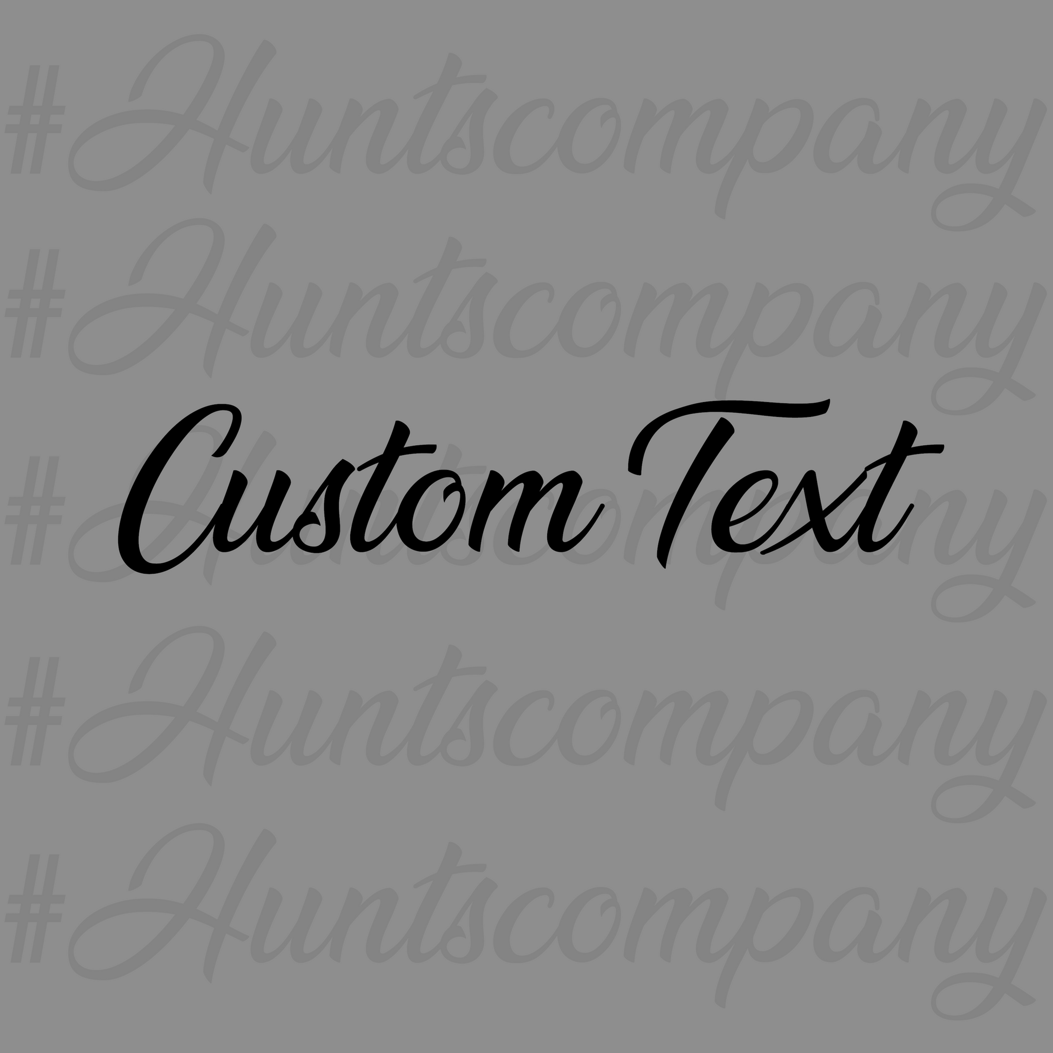 Custom Text Vinyl Decal