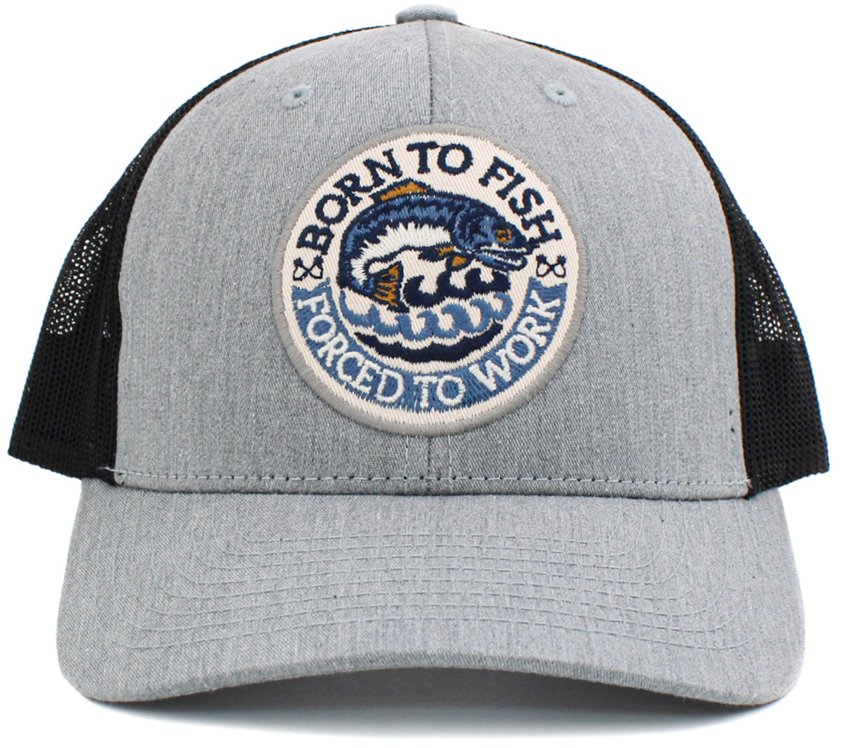 Born to Fish Forced to Work Trucker Hat