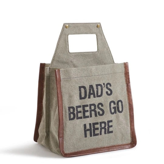 Dads Beer 6 Pack Canvas Tote