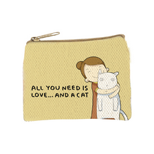 Need is Love & Cats Graphic Coin Purse