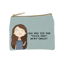 See the F*ck You in My Smile Graphic Coin Purse