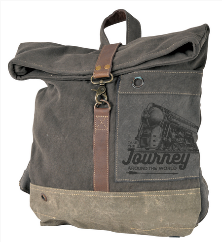 Journey Around the World Flap Over Backpack
