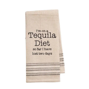 Tequila Diet Dish Towel